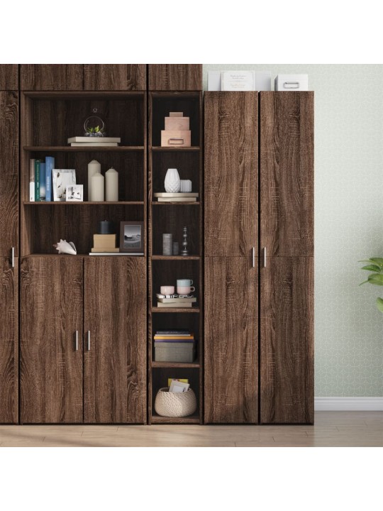 Skříň highboard hnědý dub 30 x 41 x 185 cm kompozitní dřevo