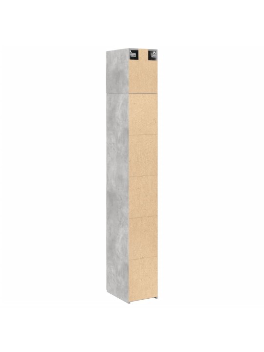 Úložná skříňka betonově šedá 30x42,5x225 cm kompozitní dřevo
