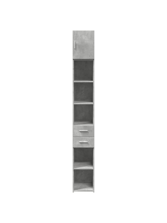 Úložná skříňka betonově šedá 30x42,5x225 cm kompozitní dřevo