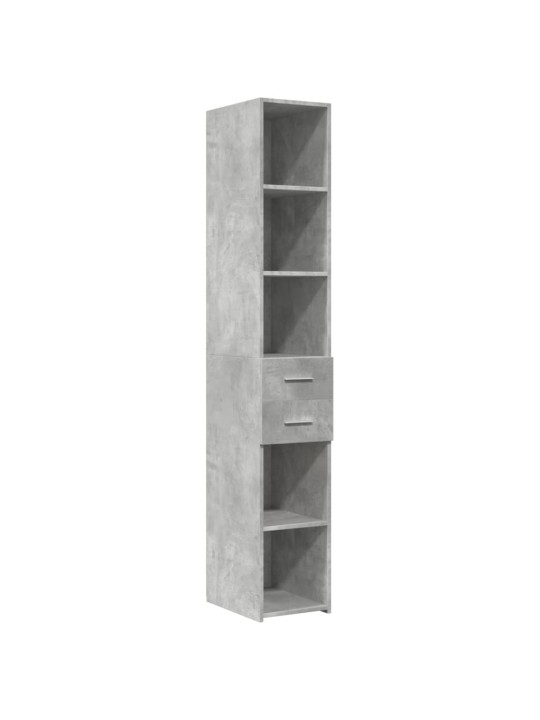 Úložná skříňka betonově šedá 30x42,5x225 cm kompozitní dřevo