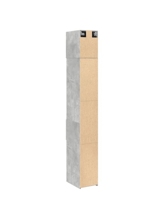 Úložná skříňka betonově šedá 30x42,5x225 cm kompozitní dřevo