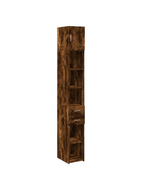Úzká úložná skříňka kouřový dub 30x42,5x225 cm kompozitní dřevo
