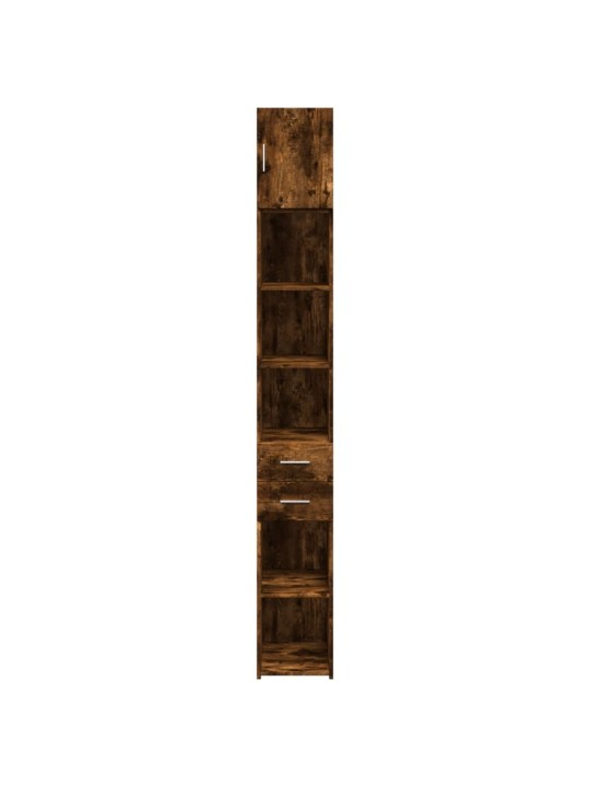 Úzká úložná skříňka kouřový dub 30x42,5x225 cm kompozitní dřevo