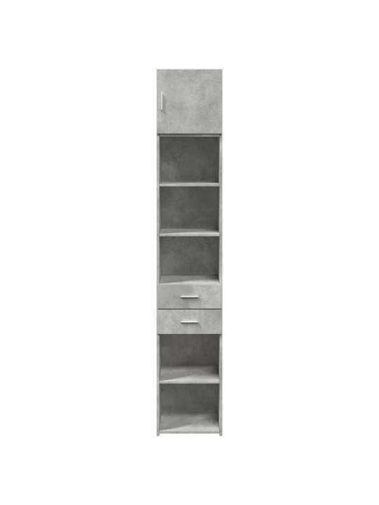Úložná skříňka betonově šedá 40x42,5x225 cm kompozitní dřevo