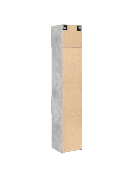 Úložná skříňka betonově šedá 40x42,5x225 cm kompozitní dřevo