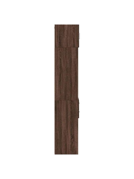 Úzká úložná skříňka hnědý dub 40x42,5x225 cm kompozitní dřevo