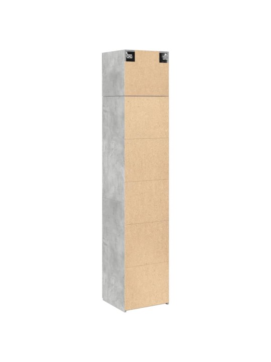 Úložná skříňka betonově šedá 45x42,5x225 cm kompozitní dřevo