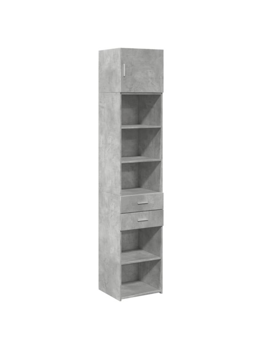 Úložná skříňka betonově šedá 45x42,5x225 cm kompozitní dřevo