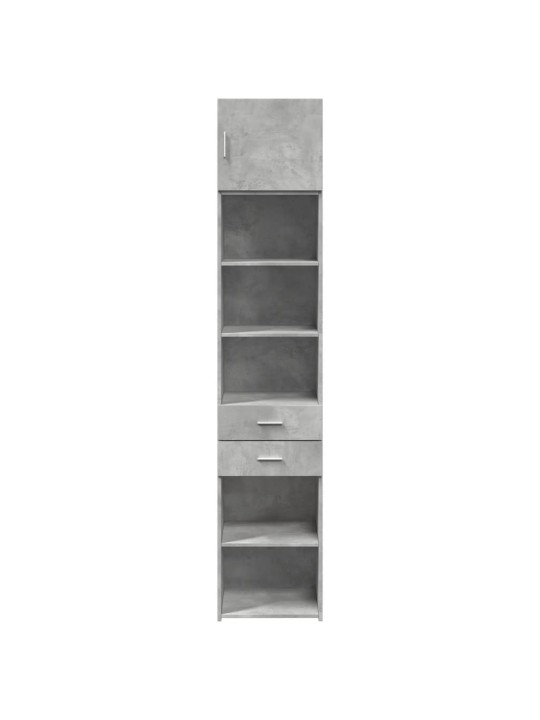 Úložná skříňka betonově šedá 45x42,5x225 cm kompozitní dřevo