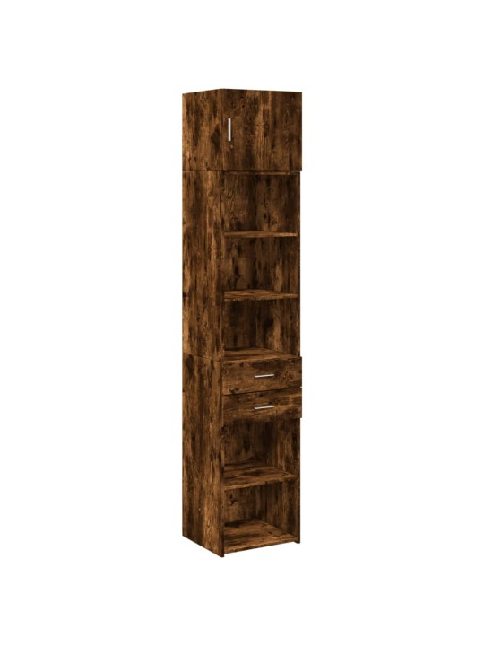 Úzká úložná skříňka kouřový dub 45x42,5x225 cm kompozitní dřevo