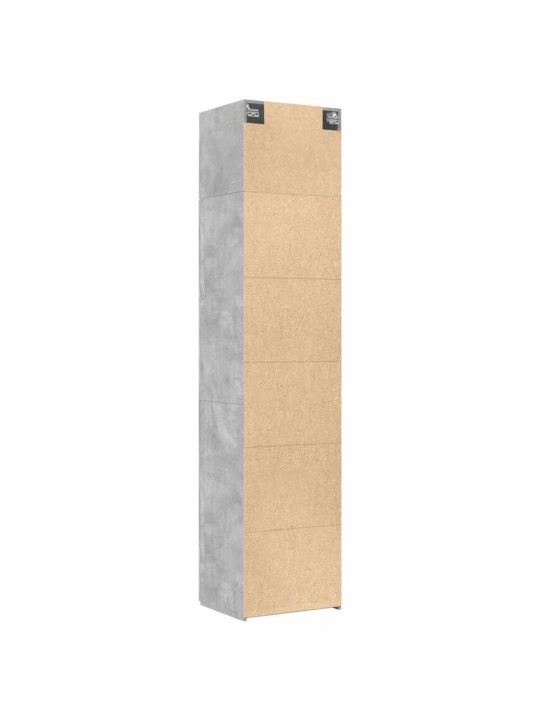 Úložná skříňka betonově šedá 50x42,5x225 cm kompozitní dřevo