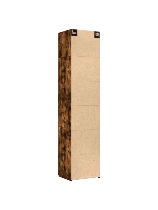 Úzká úložná skříňka kouřový dub 50x42,5x225 cm kompozitní dřevo