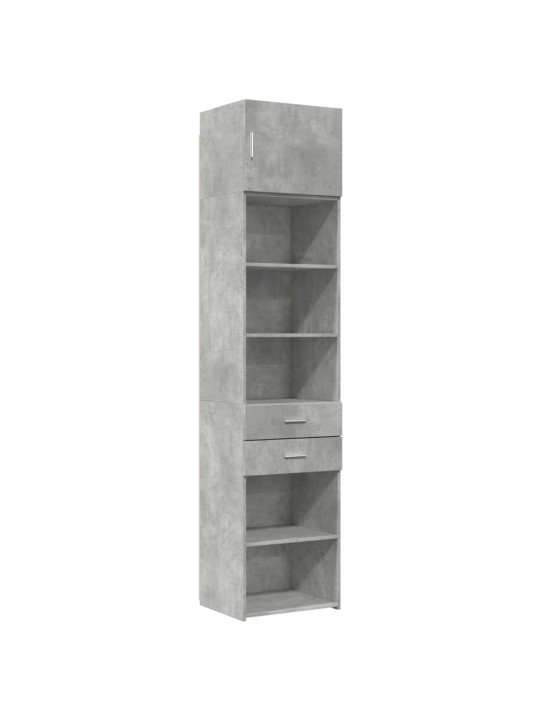 Úložná skříňka betonově šedá 50x42,5x225 cm kompozitní dřevo