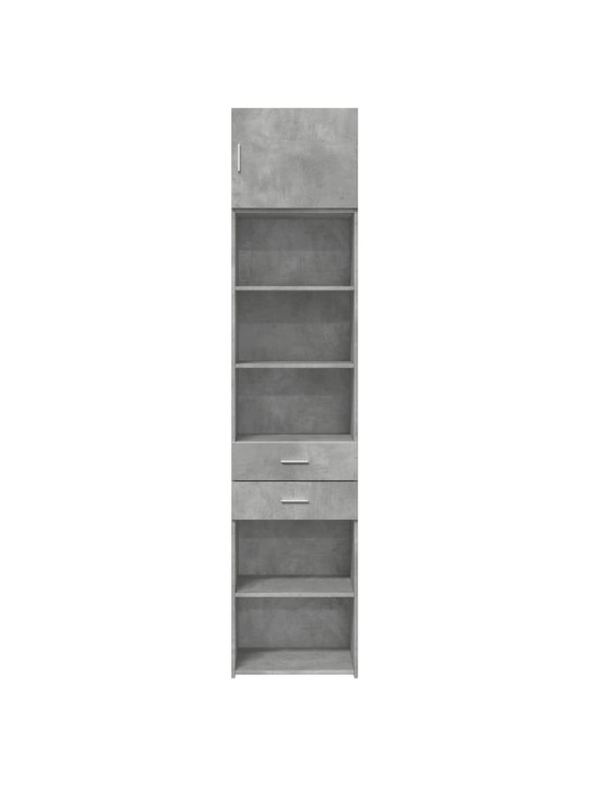 Úložná skříňka betonově šedá 50x42,5x225 cm kompozitní dřevo