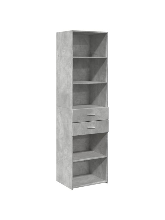 Úložná skříňka betonově šedá 50x42,5x225 cm kompozitní dřevo