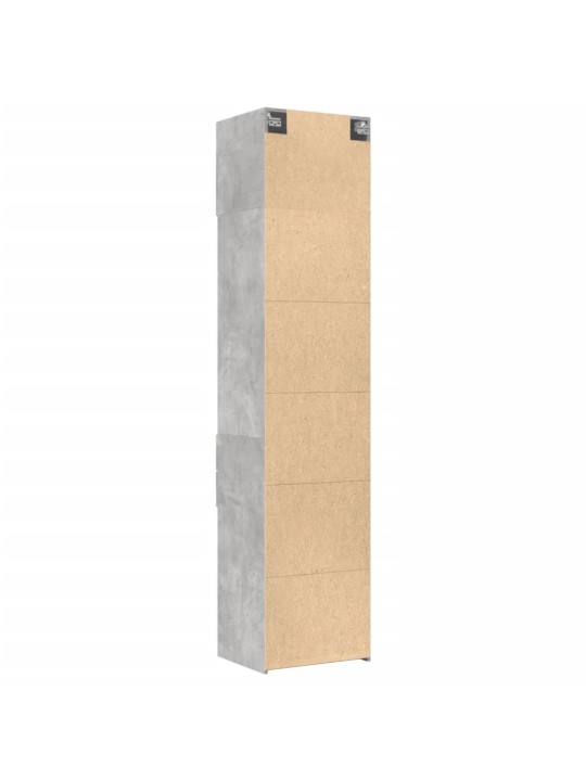 Úložná skříňka betonově šedá 50x42,5x225 cm kompozitní dřevo