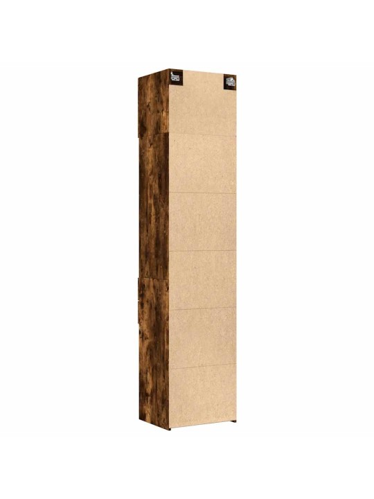 Úzká úložná skříňka kouřový dub 50x42,5x225 cm kompozitní dřevo