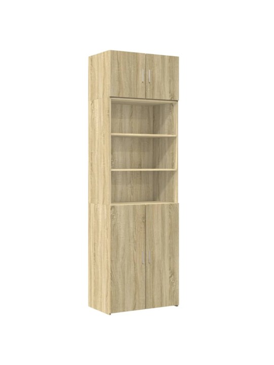 Úzká úložná dub sonoma 70x42,5x225 cm kompozitní dřevo