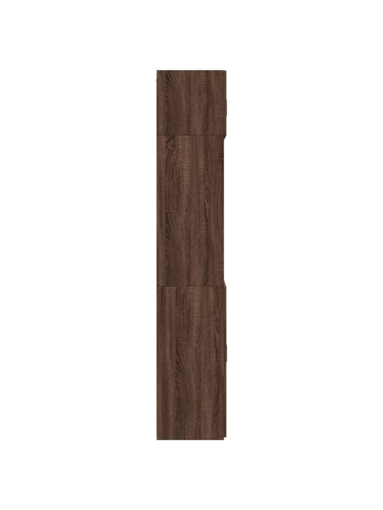 Úzká úložná hnědý dub 70x42,5x225 cm kompozitní dřevo
