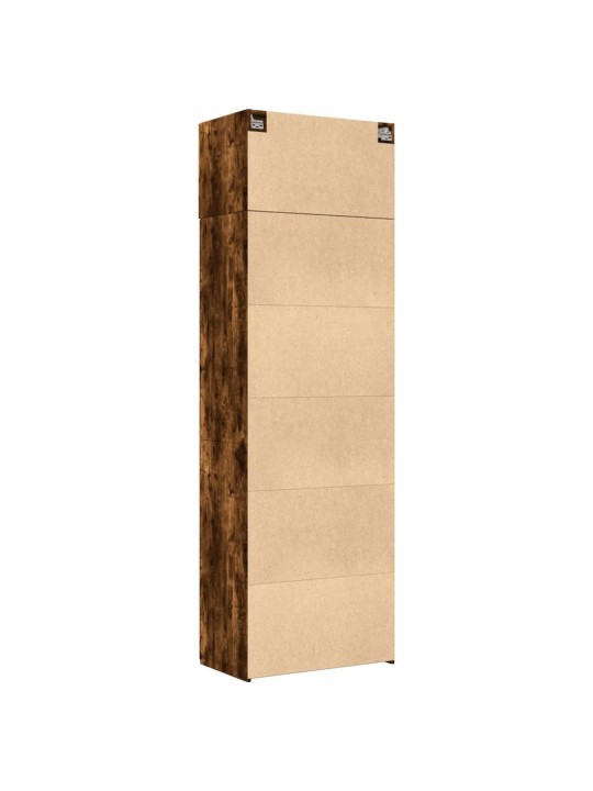 Úzká úložná kouřový dub 70x42,5x225 cm kompozitní dřevo