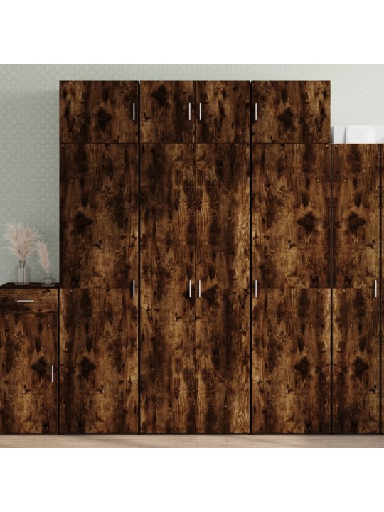 Úzká úložná kouřový dub 70x42,5x225 cm kompozitní dřevo