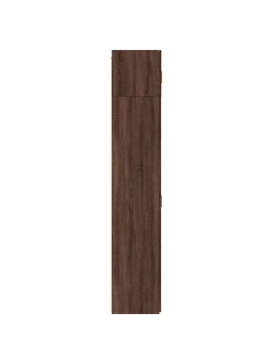 Úzká úložná hnědý dub 70x42,5x225 cm kompozitní dřevo
