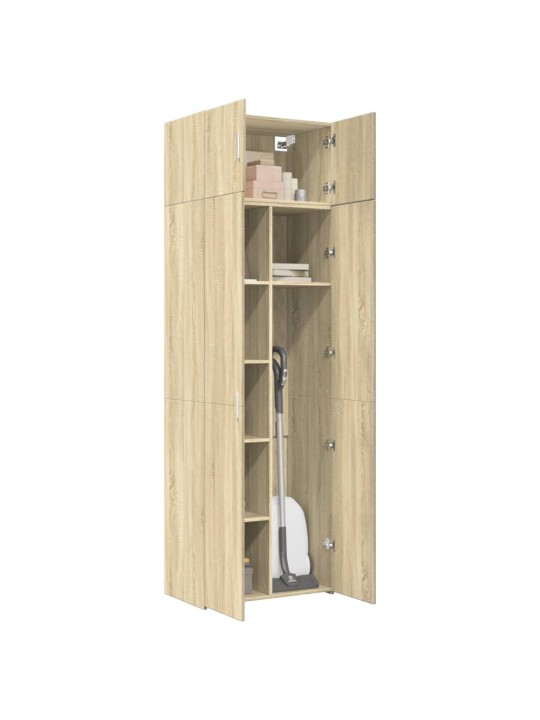 Úzká úložná dub sonoma 70x42,5x225 cm kompozitní dřevo