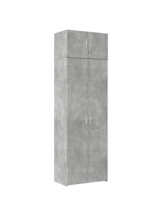 Úložná skříňka betonově šedá 70x42,5x225 cm kompozitní dřevo