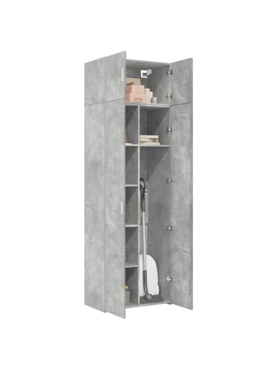 Úložná skříňka betonově šedá 70x42,5x225 cm kompozitní dřevo