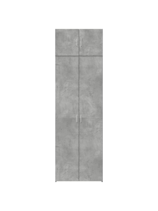 Úložná skříňka betonově šedá 70x42,5x225 cm kompozitní dřevo