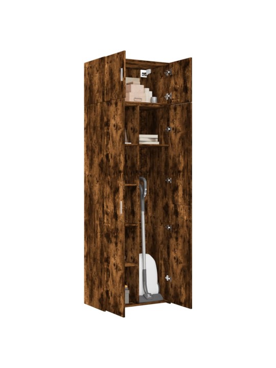 Úzká úložná kouřový dub 70x42,5x225 cm kompozitní dřevo