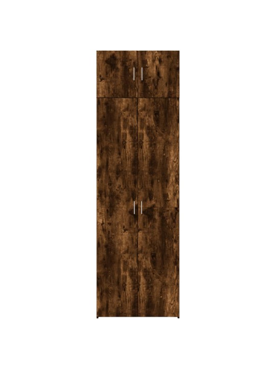 Úzká úložná kouřový dub 70x42,5x225 cm kompozitní dřevo
