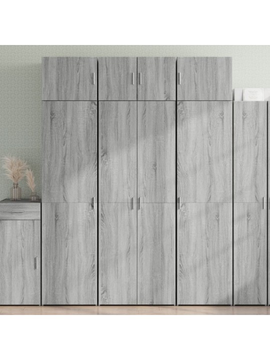 Úzká úložná šedá sonoma 70x42,5x225 cm kompozitní dřevo