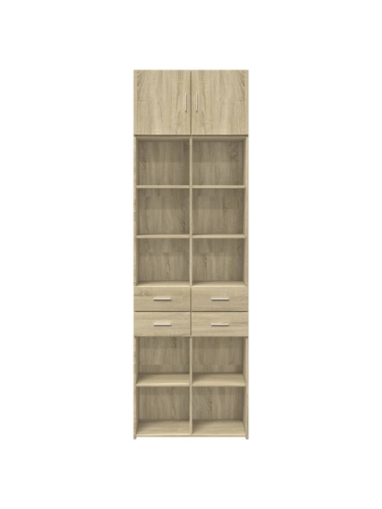 Úzká úložná dub sonoma 70x42,5x225 cm kompozitní dřevo