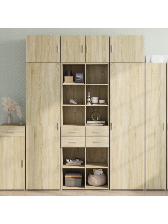 Úzká úložná dub sonoma 70x42,5x225 cm kompozitní dřevo