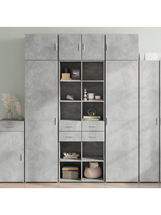 Úložná skříňka betonově šedá 70x42,5x225 cm kompozitní dřevo