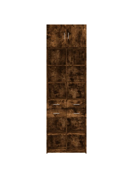 Úzká úložná kouřový dub 70x42,5x225 cm kompozitní dřevo