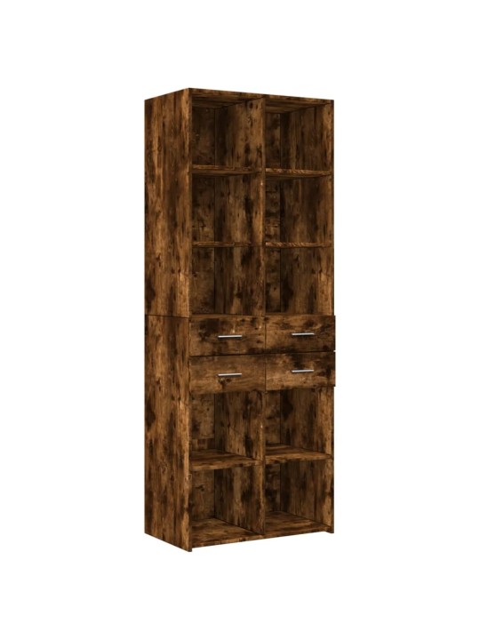 Úzká úložná kouřový dub 70x42,5x225 cm kompozitní dřevo