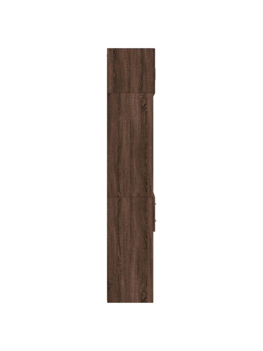 Úzká úložná hnědý dub 70x42,5x225 cm kompozitní dřevo