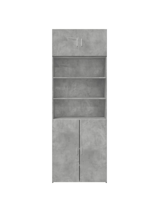 Úložná skříňka betonově šedá 80x42,5x225 cm kompozitní dřevo