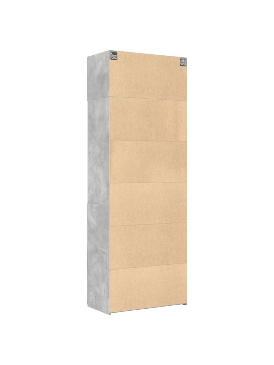 Úložná skříňka betonově šedá 80x42,5x225 cm kompozitní dřevo