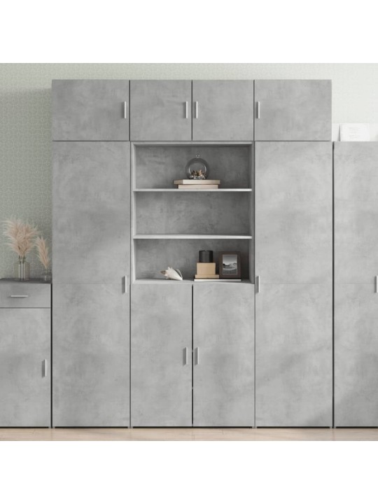 Úložná skříňka betonově šedá 80x42,5x225 cm kompozitní dřevo