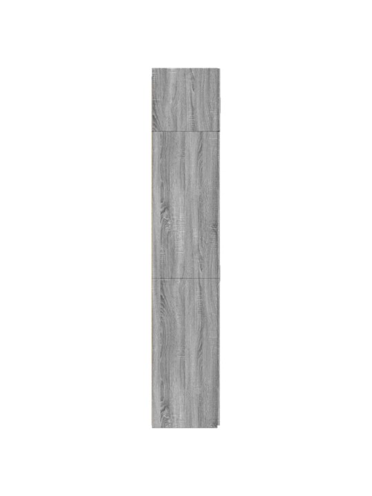 Úzká úložná šedá sonoma 80x42,5x225 cm kompozitní dřevo