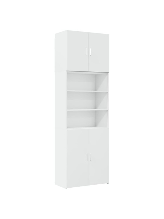 Skříň highboard bílá 80 x 42,5 x 249 cm kompozitní dřevo
