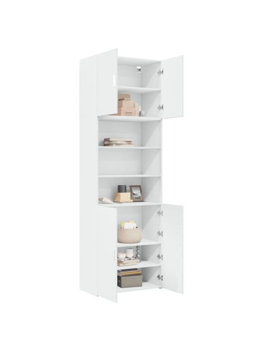 Skříň highboard bílá 80 x 42,5 x 249 cm kompozitní dřevo