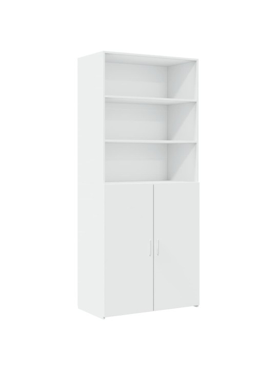 Skříň highboard bílá 80 x 42,5 x 249 cm kompozitní dřevo