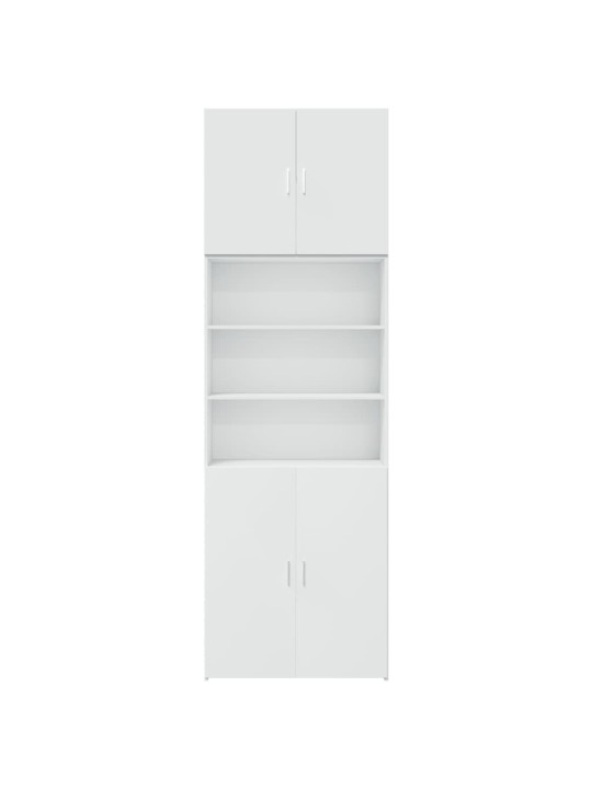 Skříň highboard bílá 80 x 42,5 x 249 cm kompozitní dřevo