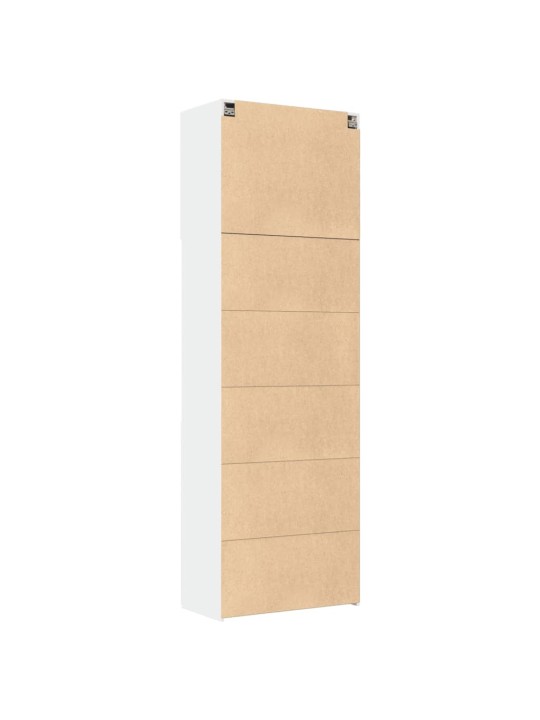 Skříň highboard bílá 80 x 42,5 x 249 cm kompozitní dřevo