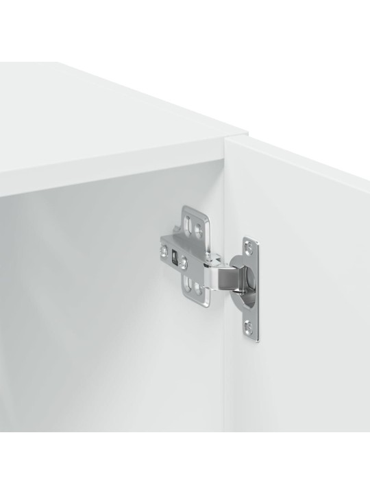 Skříň highboard bílá 80 x 42,5 x 249 cm kompozitní dřevo