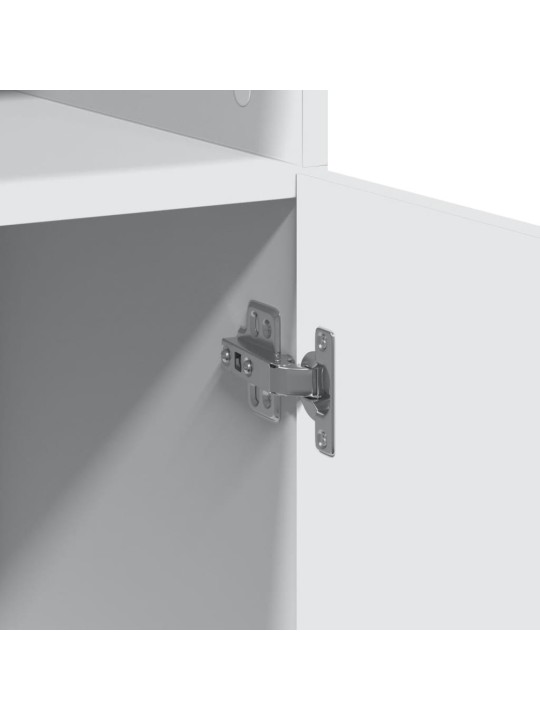 Skříň highboard bílá 80 x 42,5 x 249 cm kompozitní dřevo